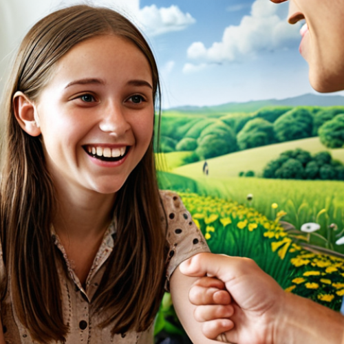 Home 4 ** A young adult smiling, passionately explaining their childhood connection with nature during a job interview for a biodiversity conservation role. Focus on conveying sincerity and enthusiasm. Interior setting, professional environment.
**
